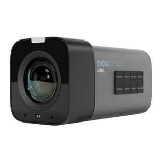 PTZOptics Studio 4K Camera with 12x Zoom, NDI HX2 Connectivity, and 16x Digital Zoom (Gray)