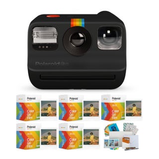 Polaroid Go Instant Camera (Black) with 5 Double Packs & Everything PhotoBox Kit